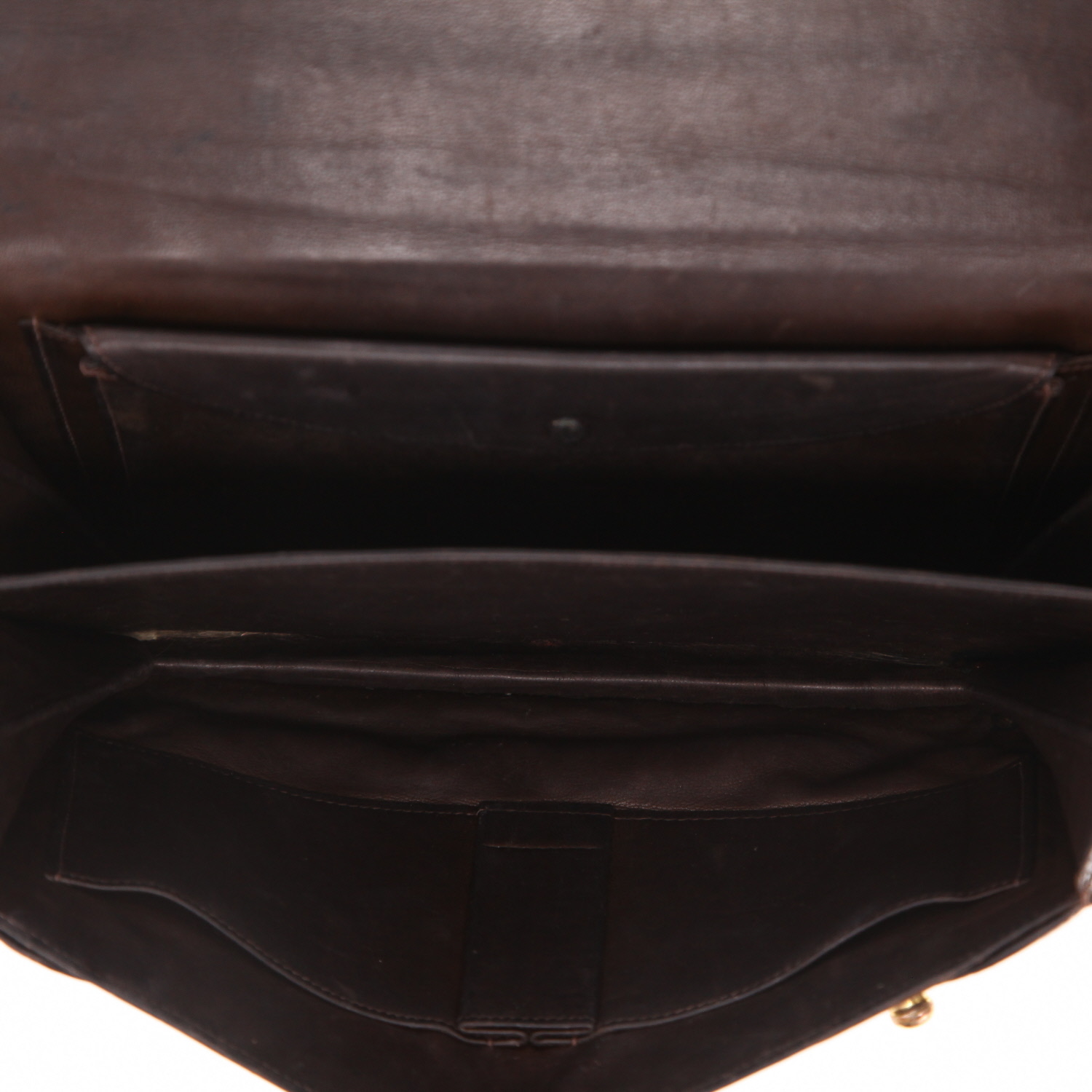 Borsa Hermès  Vintage in coccodrillo marrone - Detail D3