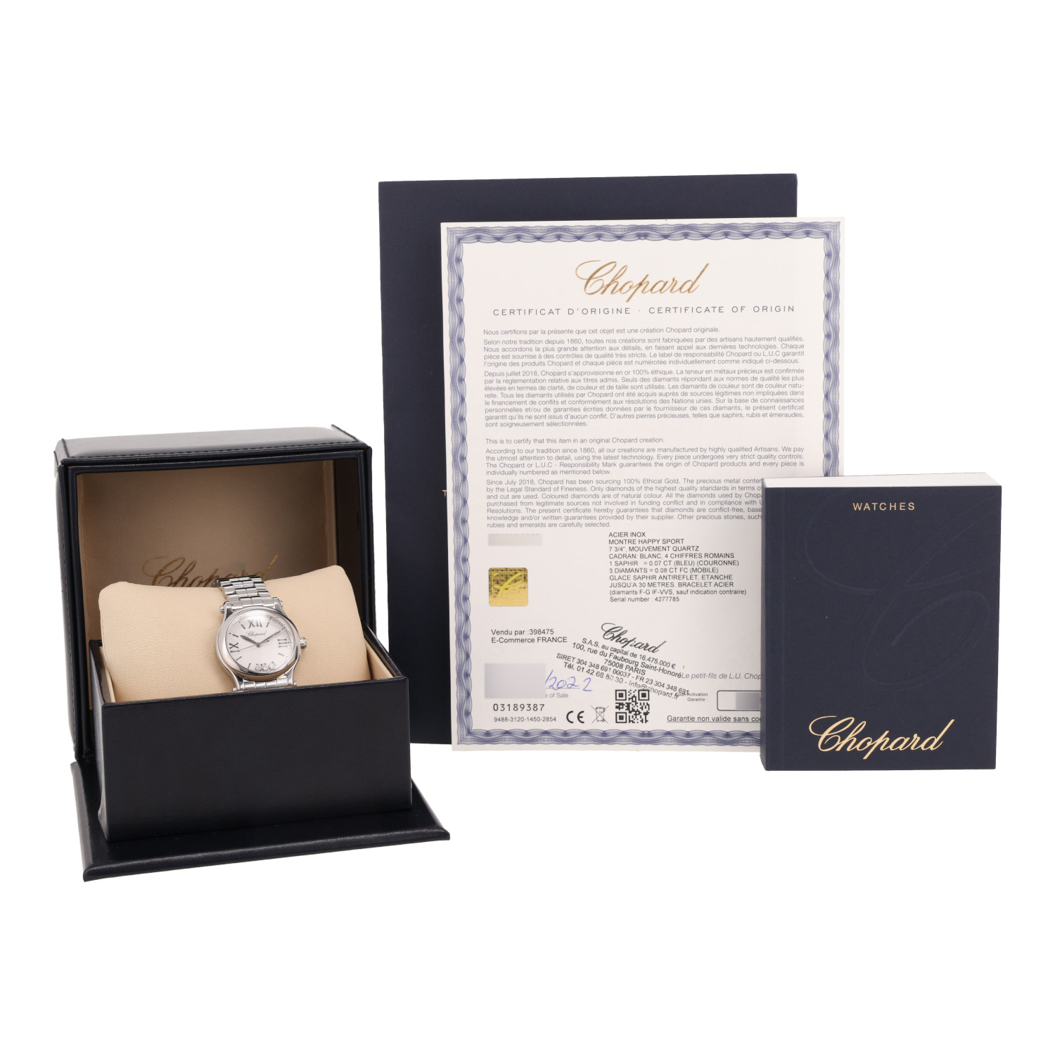 Montre Chopard Happy Sport en acier Ref: Chopard - 8590  Vers 2022