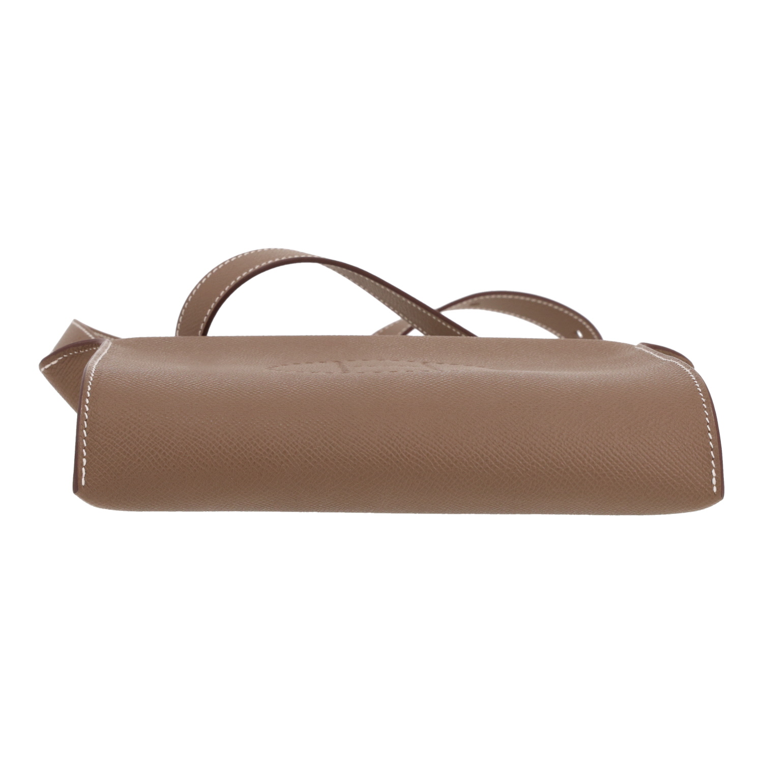 Borsa a tracolla Hermès  Videpoches in pelle Epsom etoupe - Detail D1