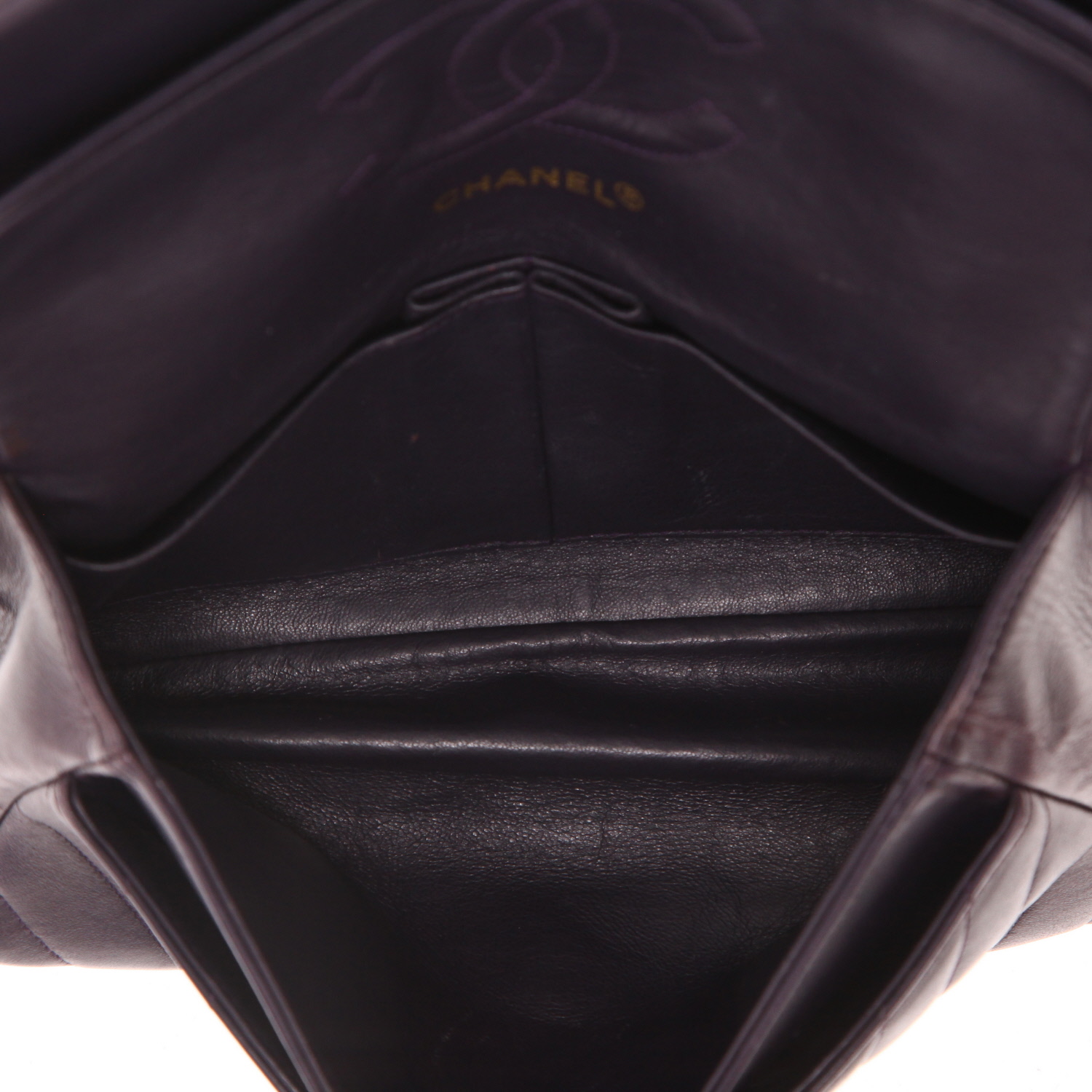 Borsa Chanel  Timeless Classic in pelle trapuntata a zigzag viola - Detail D3