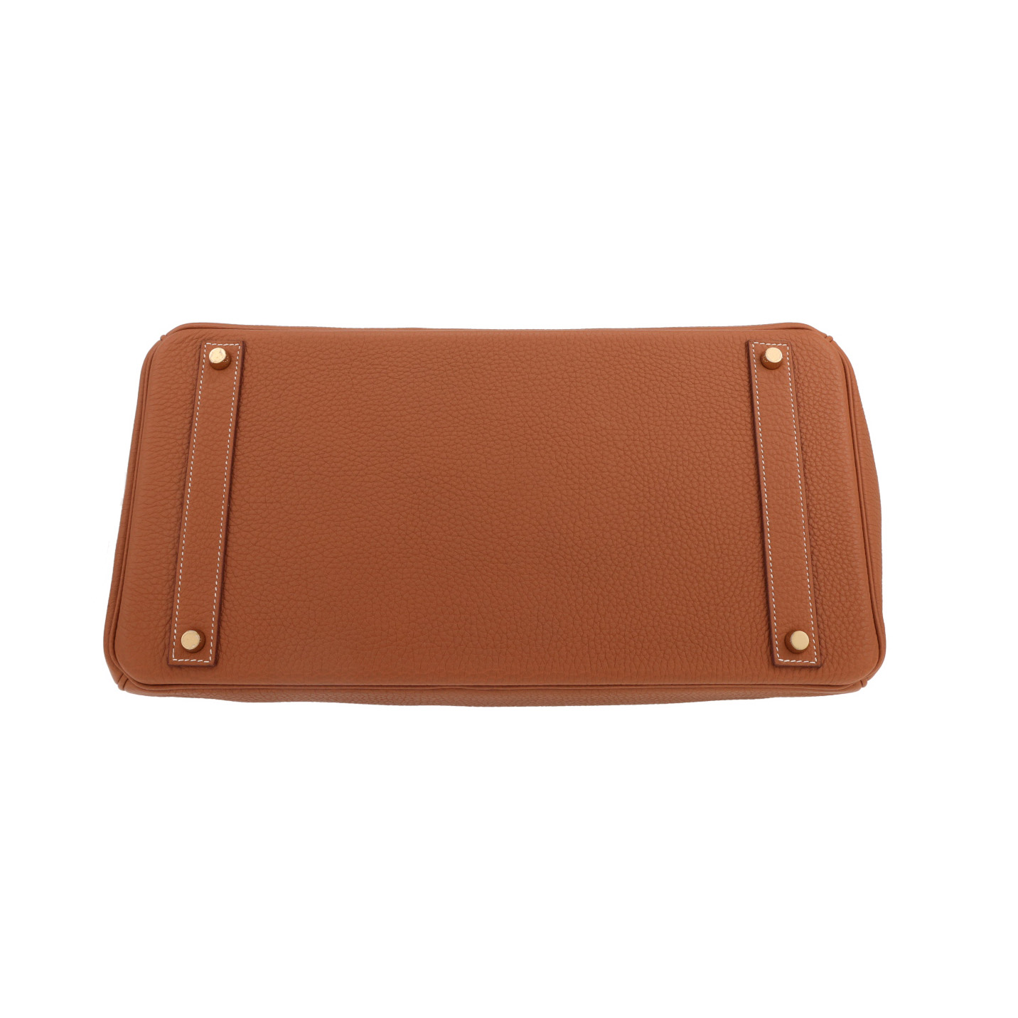 Hermès  Birkin 40 cm handbag  in gold togo leather - Detail D1
