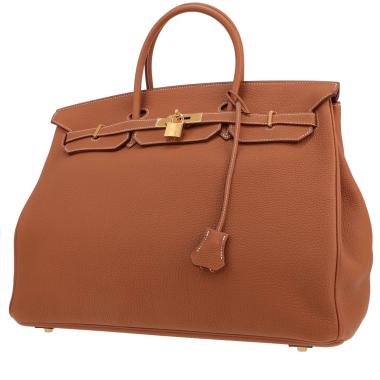 Hermès  Birkin 40 cm handbag  in gold togo leather
