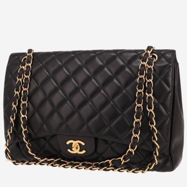 Bolso bandolera Chanel  Timeless Maxi Jumbo en cuero acolchado negro