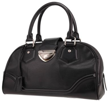 Sac à main Louis Vuitton  Bowling Montaigne  en cuir épi noir