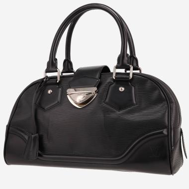 Borsa Louis Vuitton  Bowling Montaigne  in pelle Epi nera
