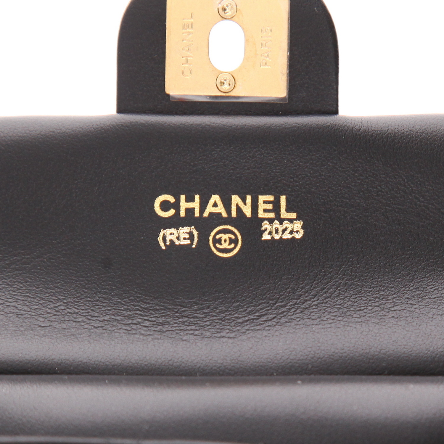 Borsa a tracolla Chanel  Chain Pouch mini  in pelle trapuntata nera - Detail D2