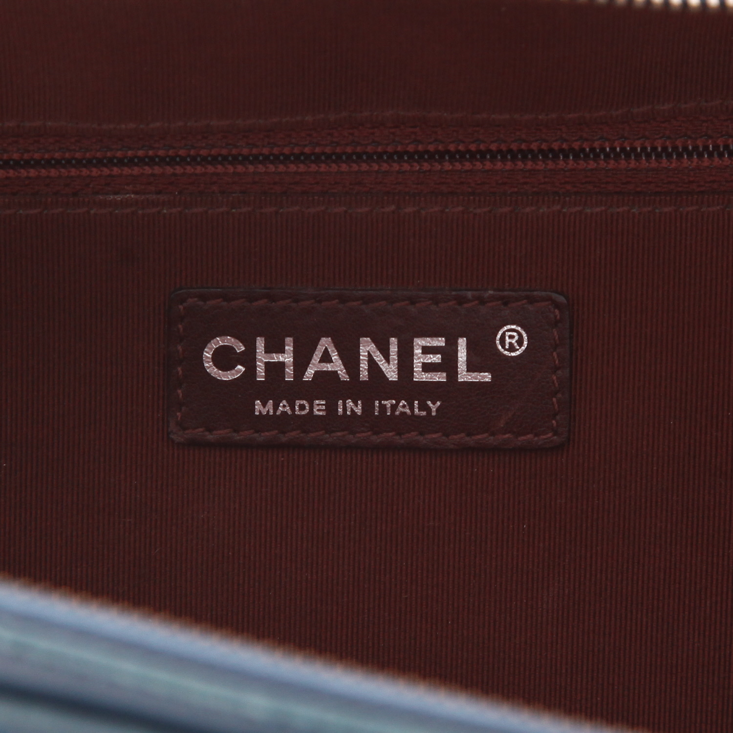 Borsa a tracolla Chanel   in pelle trapuntata blu - Detail D2