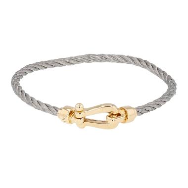 Bracelet Fred Force 10 petit modèle en or jaune et acier