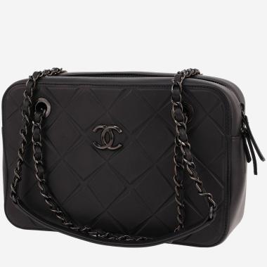 Sac porté épaule Chanel   en cuir noir