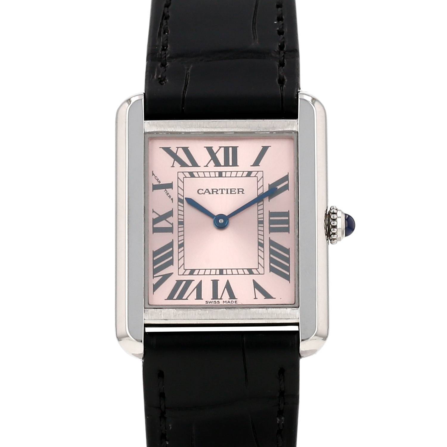Montre Cartier Tank Solo petit modèle en acier Ref: Cartier - 3170