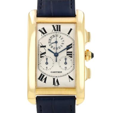 Orologio Cartier Tank Américaine, modello grande, in oro giallo, Rif.: Cartier - 1730, intorno al 2000