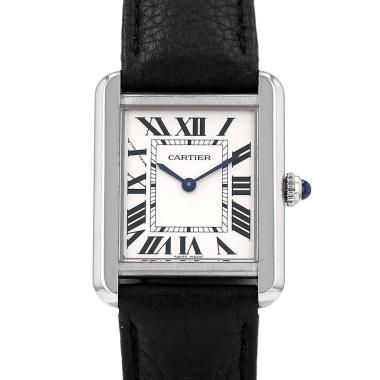 Montre Cartier Tank Solo en acier Ref: Cartier - 3170  Vers 2010