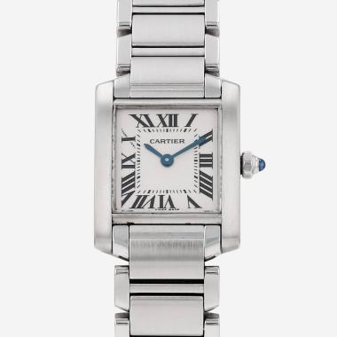 Cartier Tank Française  small model  in stainless steel Ref: Cartier - 2384  Circa 2000