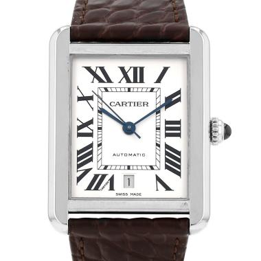 Reloj Cartier Tank Solo talla XL  de acero Ref: Cartier - 3800  Circa 2010