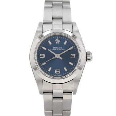 Montre Rolex Lady Oyster Perpetual en acier Ref: Rolex - 76080  Vers 2001