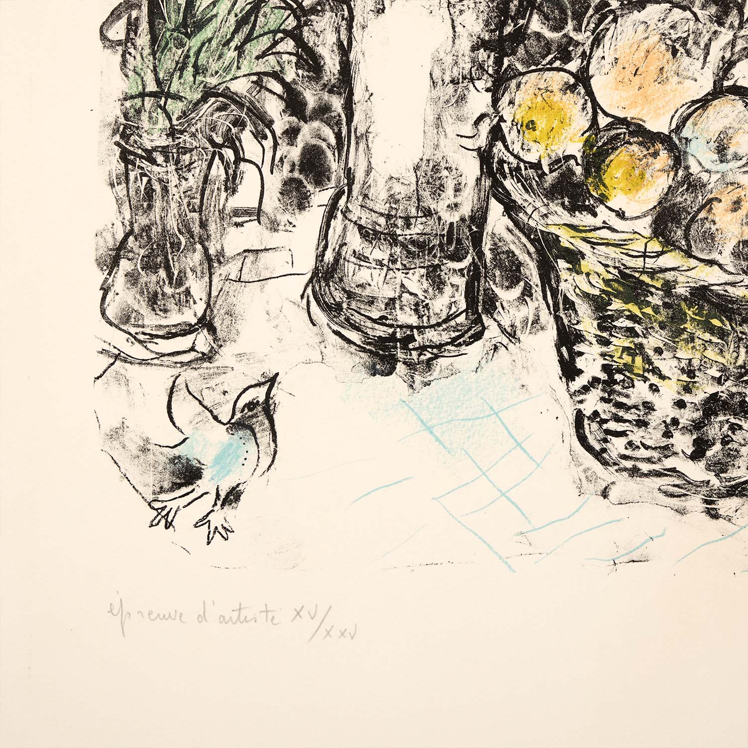 Couple au panier de fruit - 1967 - Detail D4