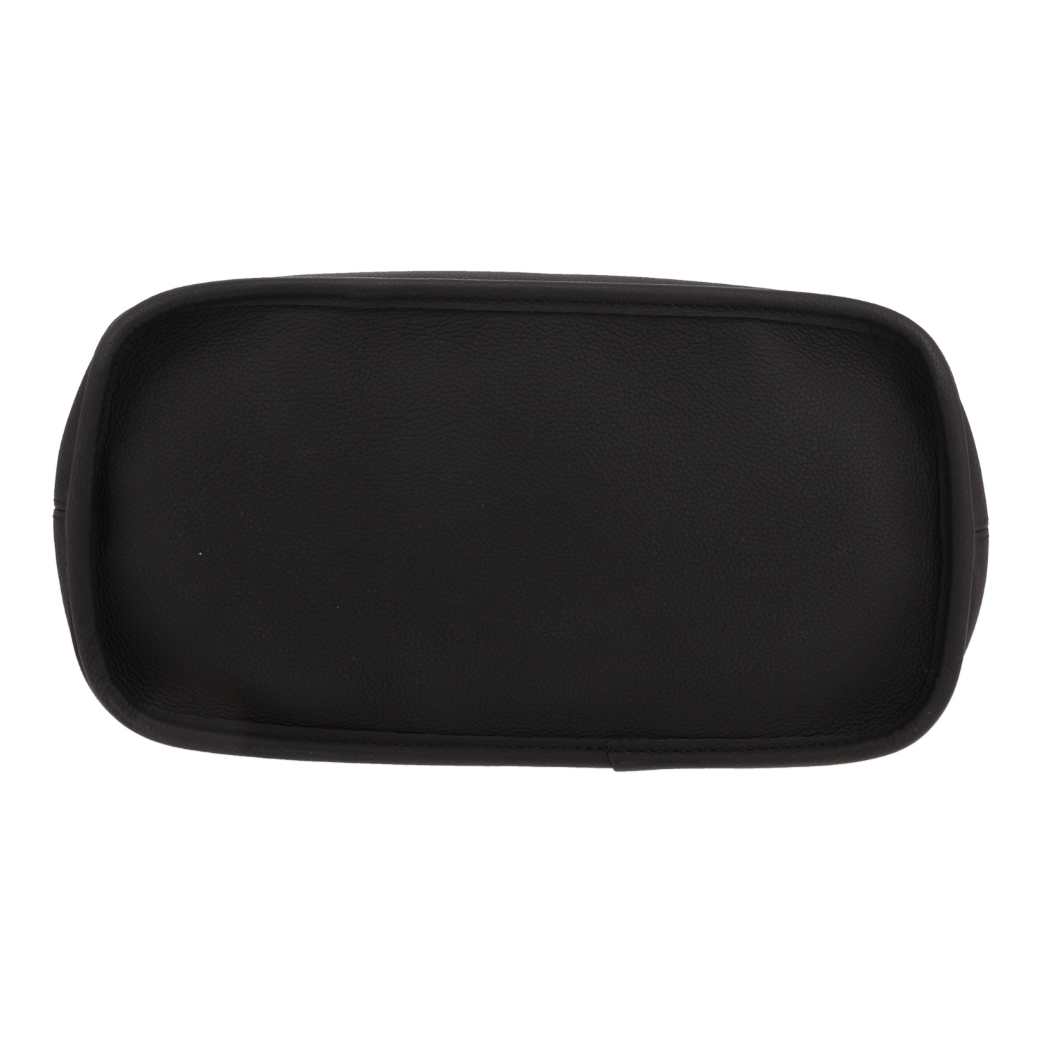 Louis Vuitton  Neverfull Inside Out shopping bag  in black leather  and brown monogram canvas - Detail D1