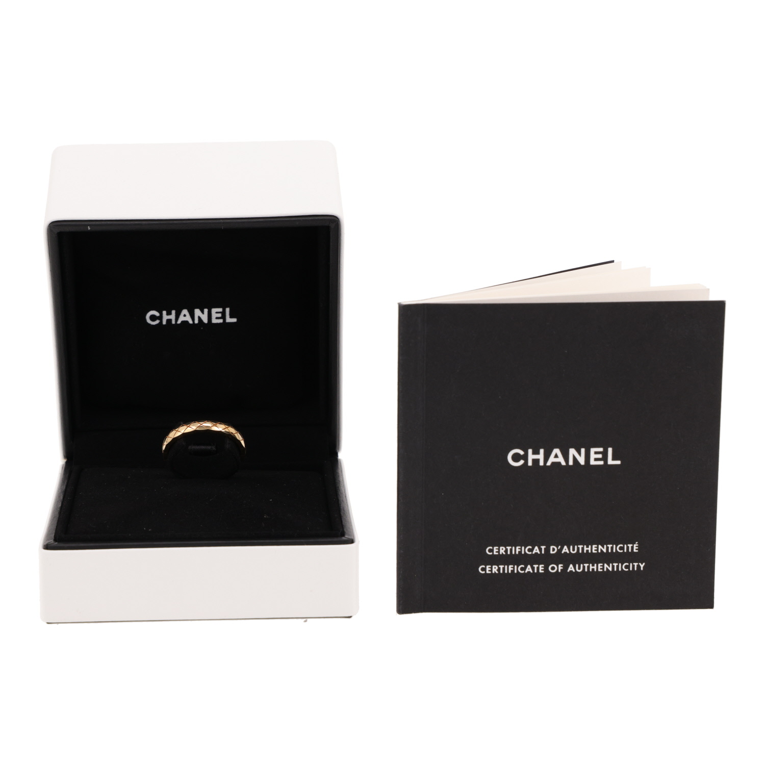 Chanel Coco Crush mini model ring in yellow gold - Detail D2