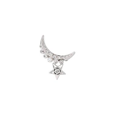 Chanel Lune de Chanel earring in white gold and diamonds