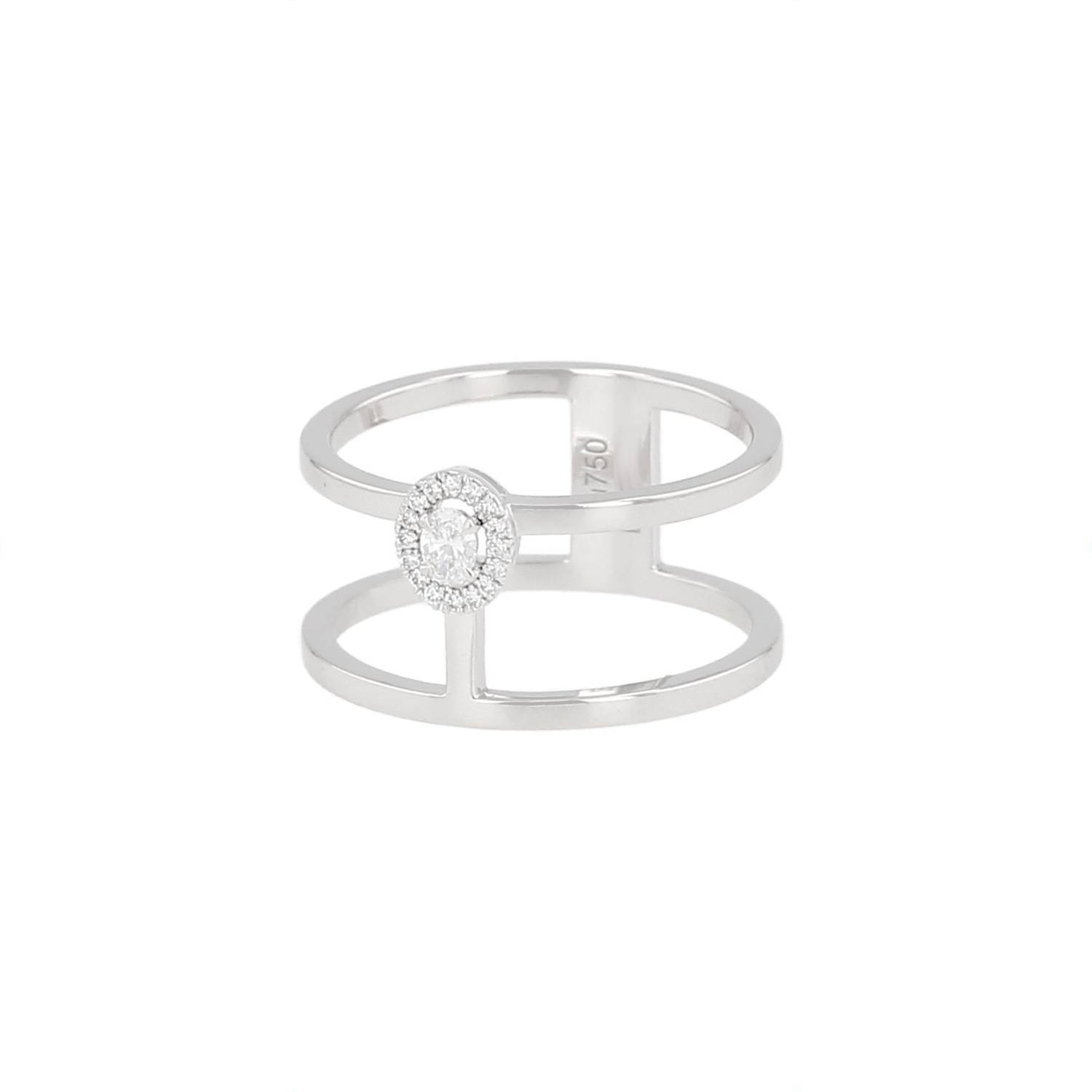 Bague Messika Glam’Azone Or Blanc Diamants Occasion Bague Messika Glam’Azone Or Blanc Diamants Occasion