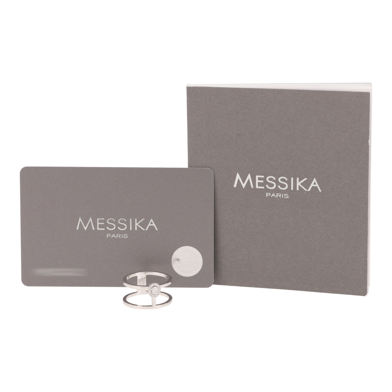 Sortija Messika Glam'Azone de oro blanco y diamantes - Detail D2