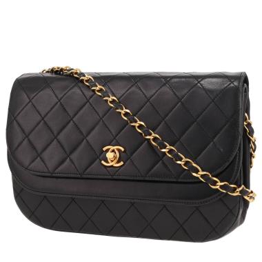 Borsa Chanel  Vintage in pelle trapuntata nera