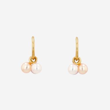 Tasaki  earrings in yellow gold and cultured pearls