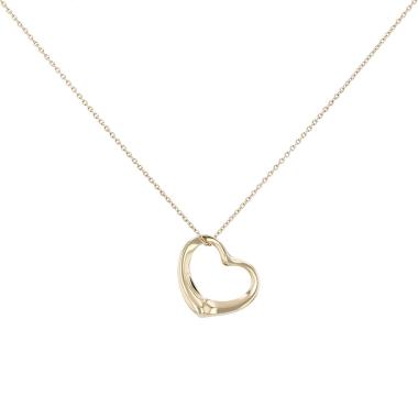 Tiffany & Co Open Heart medium model pendant in yellow gold