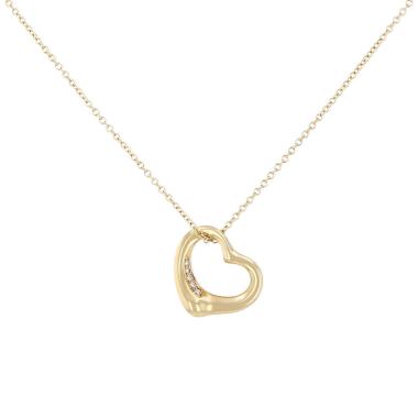 Ciondolo Tiffany & Co Open Heart in oro giallo e diamanti