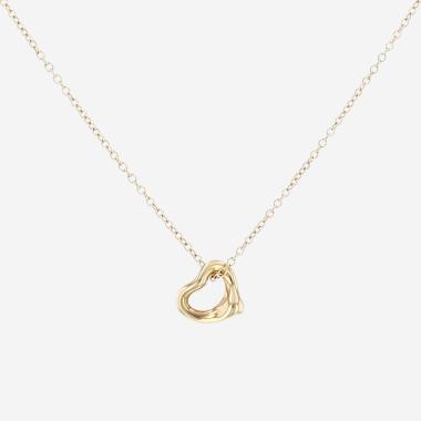 Colgante Tiffany & Co Open Heart mini de oro amarillo