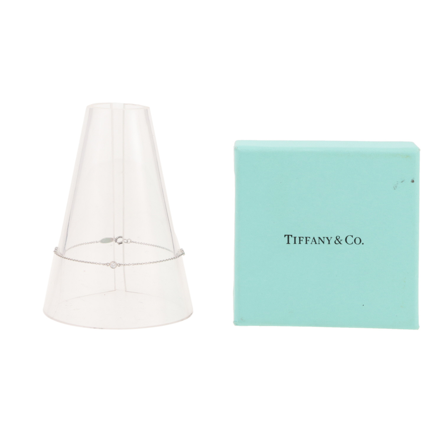 Bracciale Tiffany & Co Diamonds By The Yard in platino e diamanti