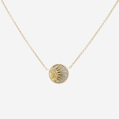 Dior Rose Céleste necklace in yellow gold, mother of pearl, onyx and diamonds