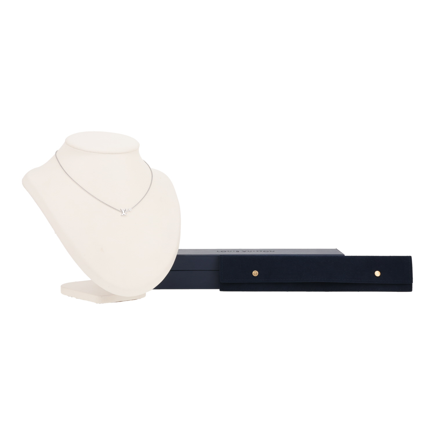 Collar Louis Vuitton Idylle Blossom de oro blanco y diamante - Detail D2