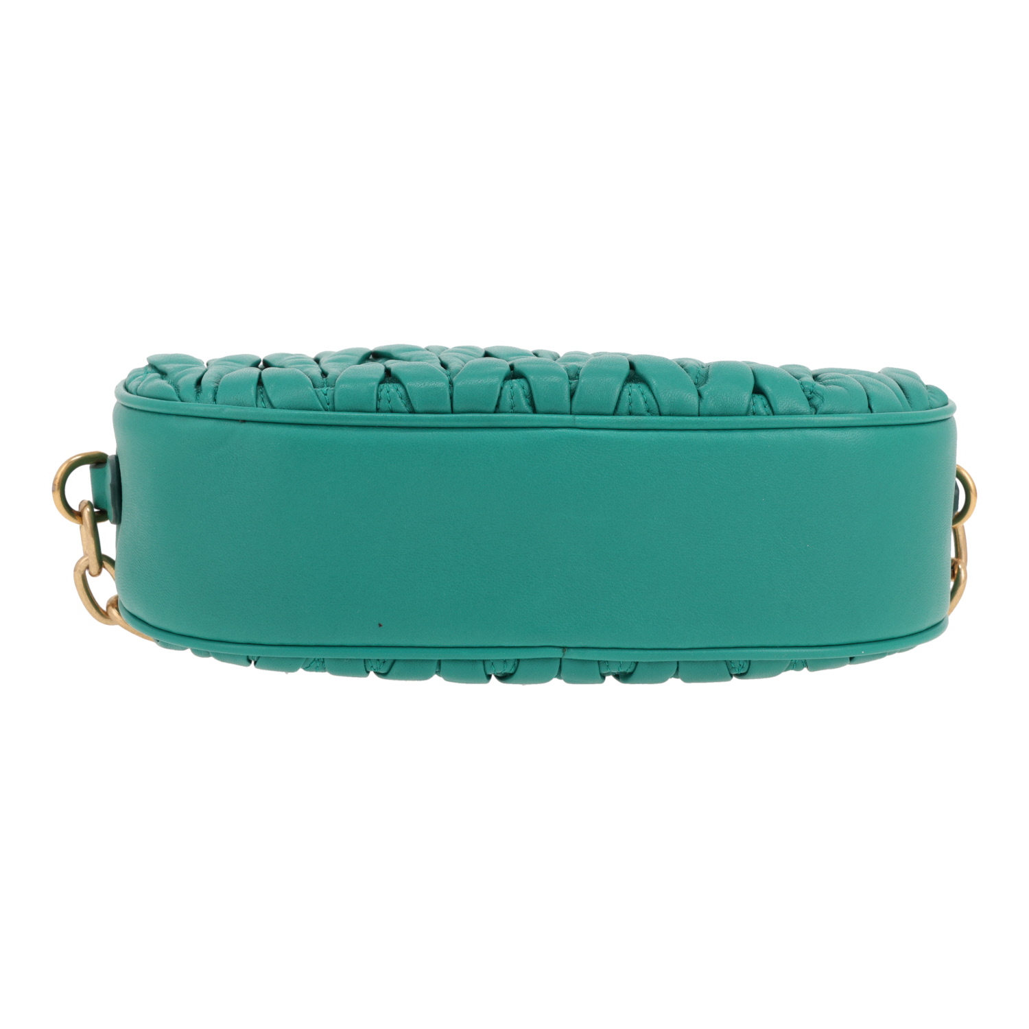 Borsa a tracolla Miu Miu   in pelle trapuntata verde - Detail D1