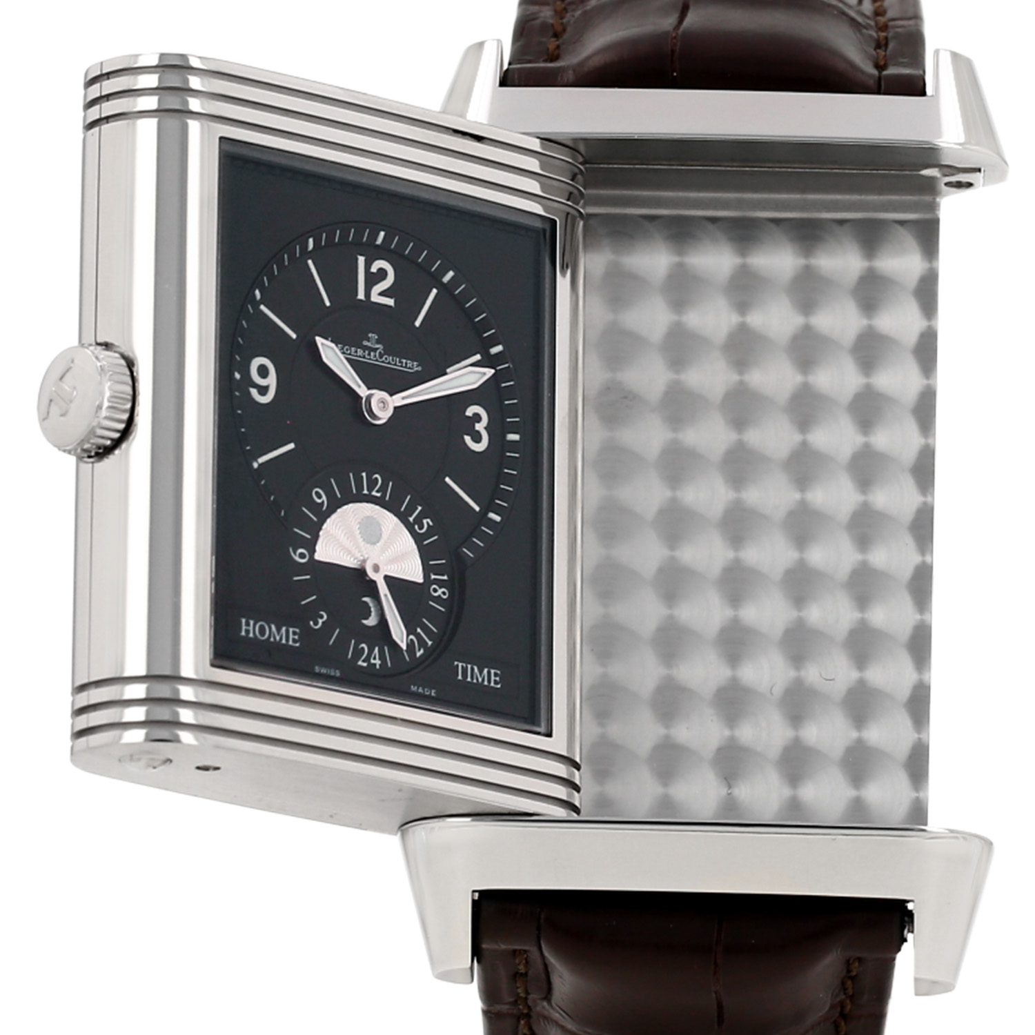 Montre Jaeger-LeCoultre Grande Reverso en acier Ref: Jaeger-LeCoultre - 274.8.85  Vers 2010 - Detail D3