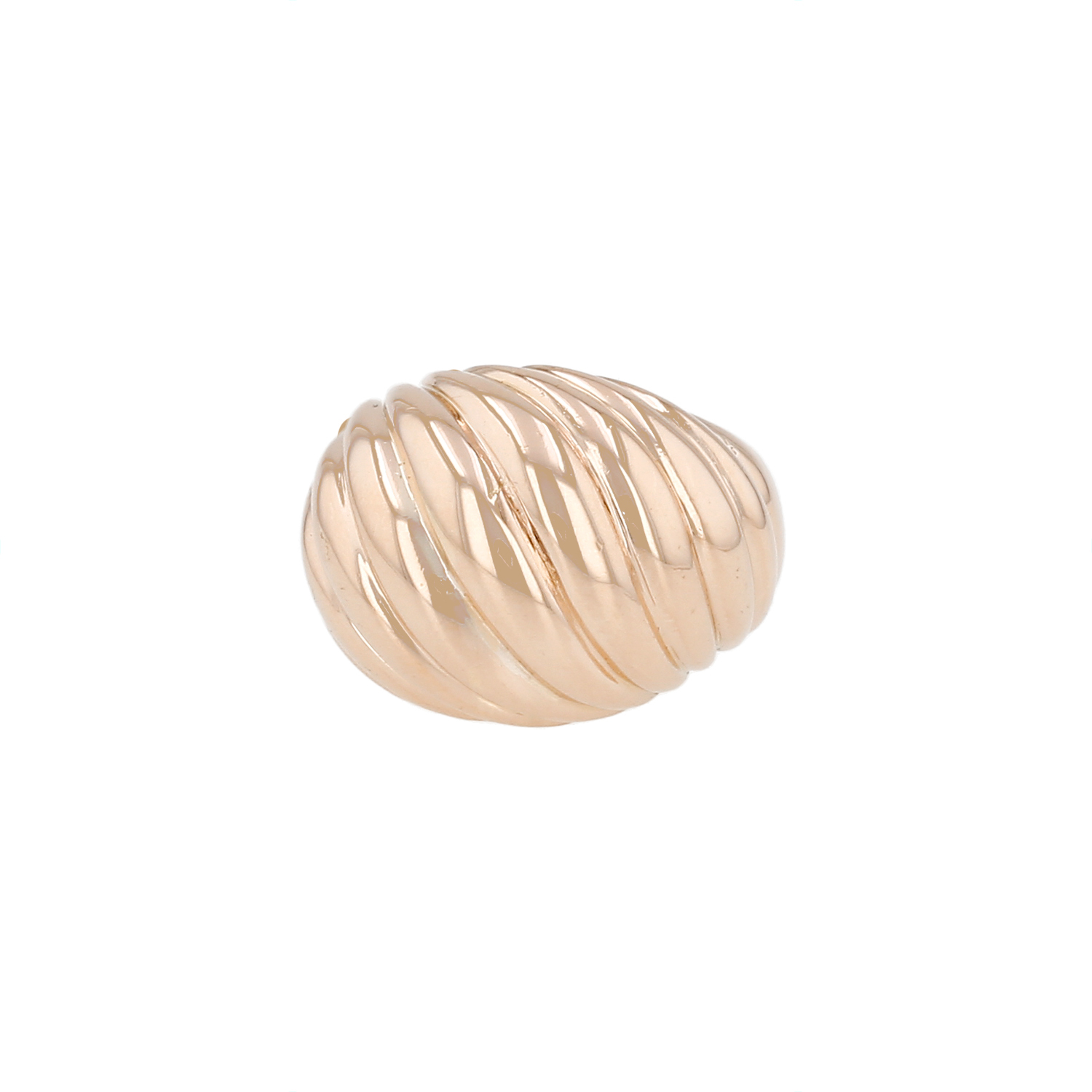Bague Vintage Or Rose Années 60 d&rsquo;Occasion