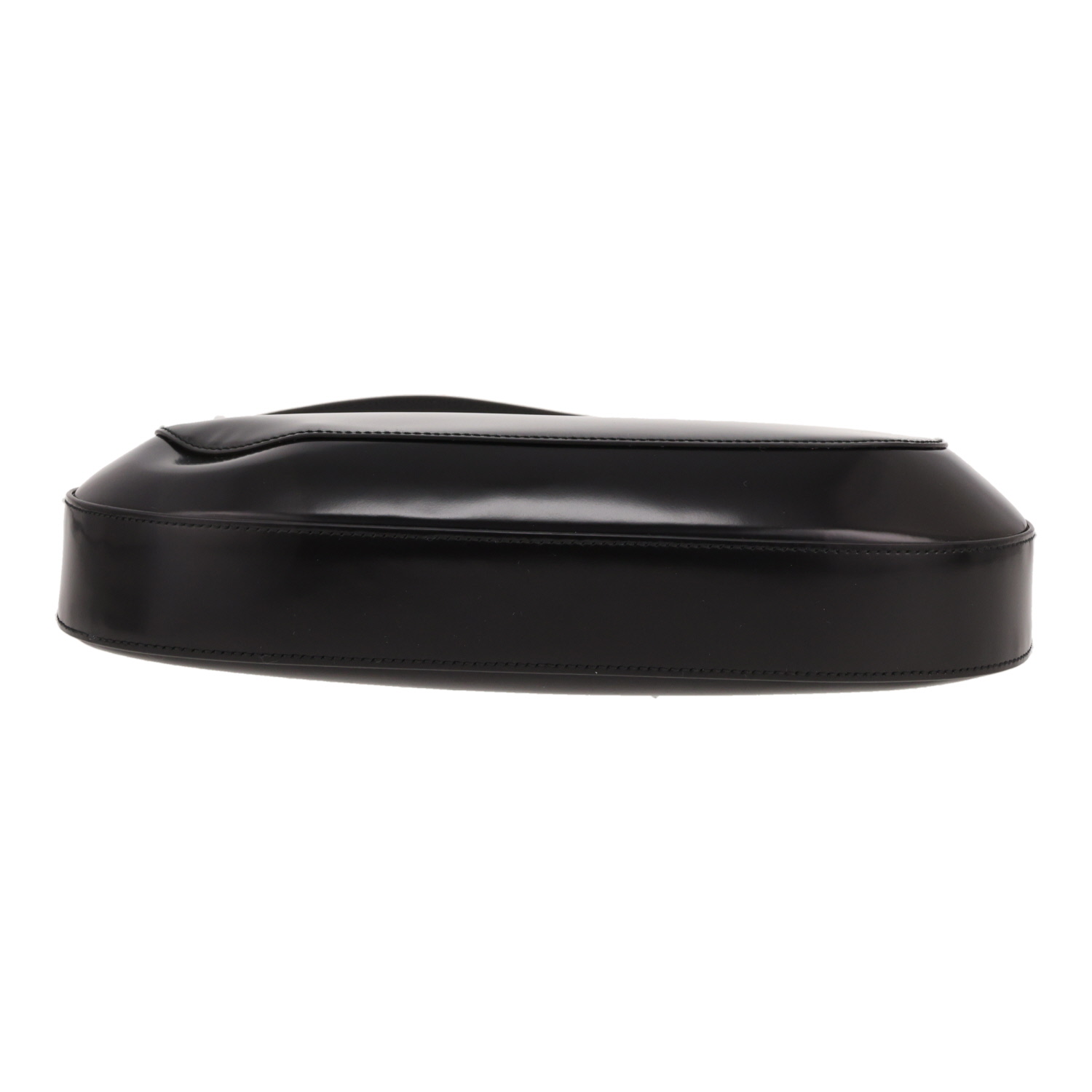 Sac à main Prada  Cleo en cuir glacé noir - Detail D1