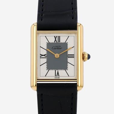Montre Cartier Tank Must en vermeil Ref: Cartier - 590005  Vers 1990