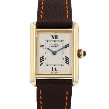 Reloj Cartier Tank Must de plata dorada Ref: Cartier - 2415  Circa 2000