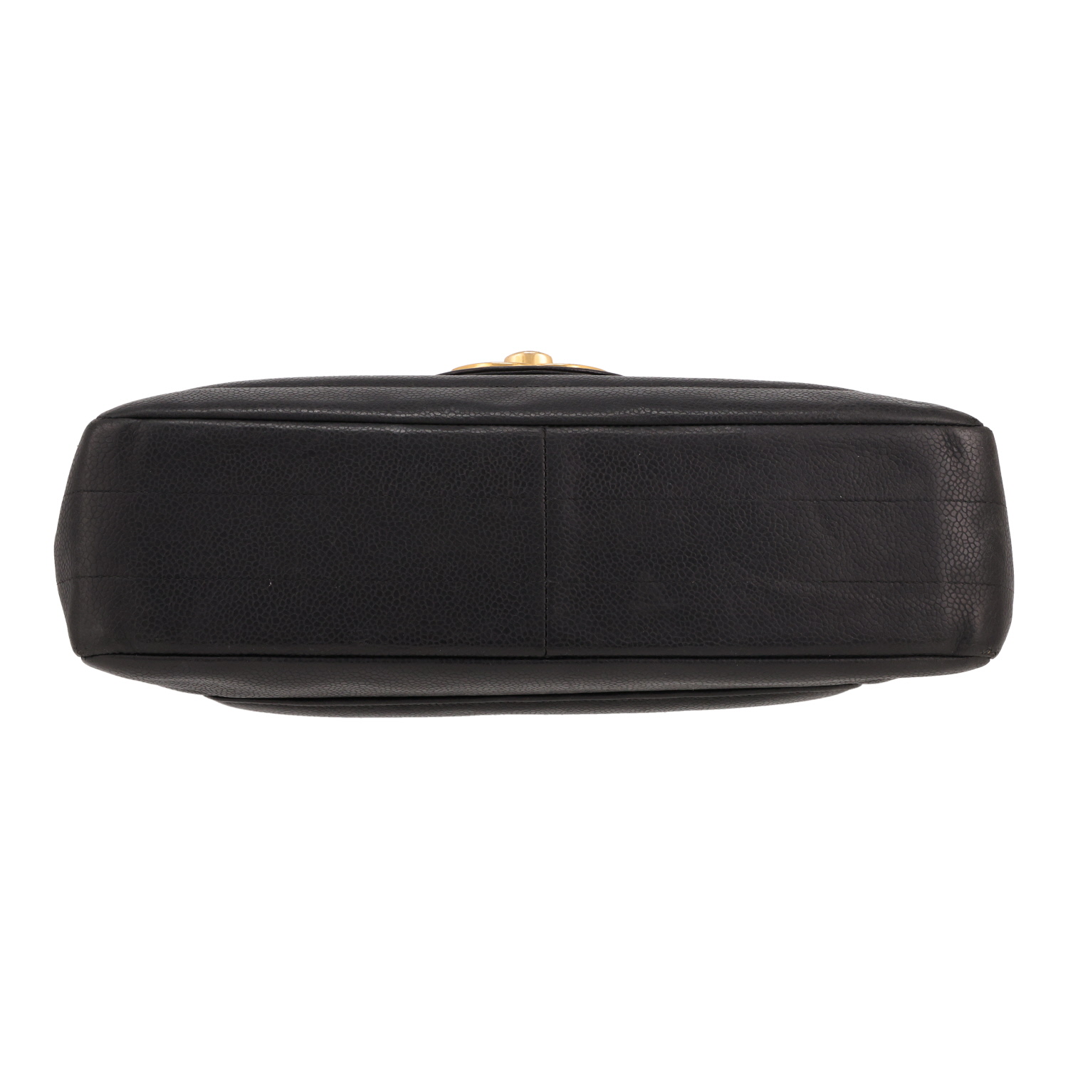 Bolso bandolera Chanel  Timeless Jumbo en cuero acolchado negro - Detail D1