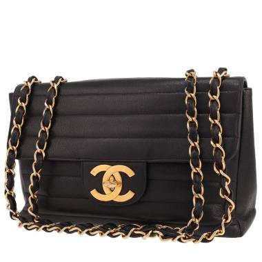 Sac bandoulière Chanel  Timeless Jumbo en cuir matelassé noir