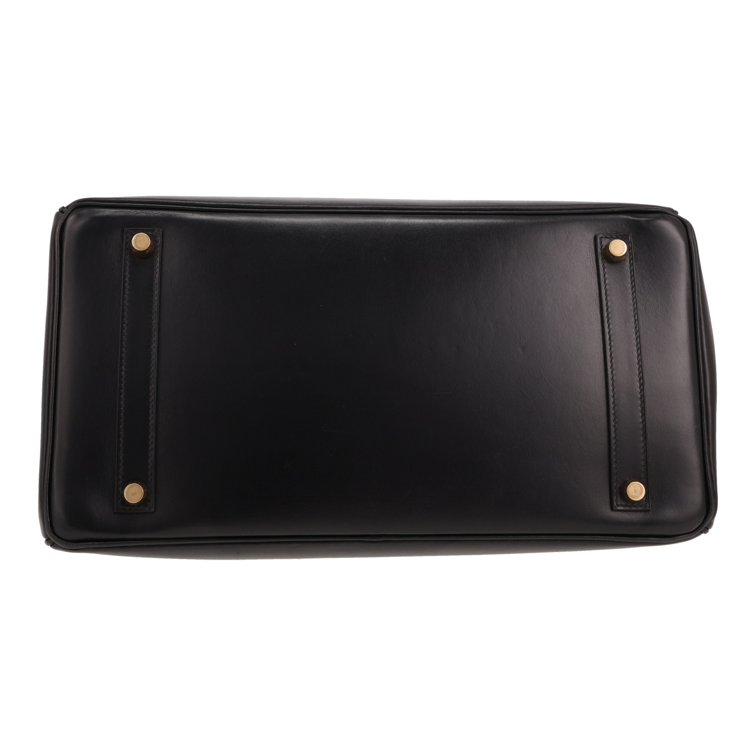 Bolso de mano Hermès  Birkin 35 cm en cuero box negro - Detail D1