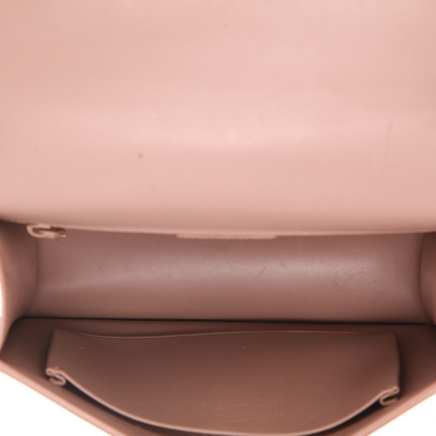 Bolso bandolera Dior  30 Montaigne en cuero granulado color rosa claro - Detail D3