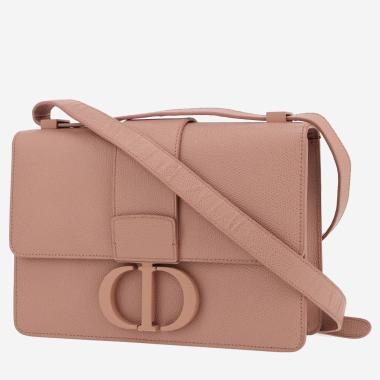 Sac bandoulière Dior  30 Montaigne en cuir grainé rose-poudre