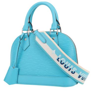 Borsa Louis Vuitton  Alma BB in pelle Epi blu
