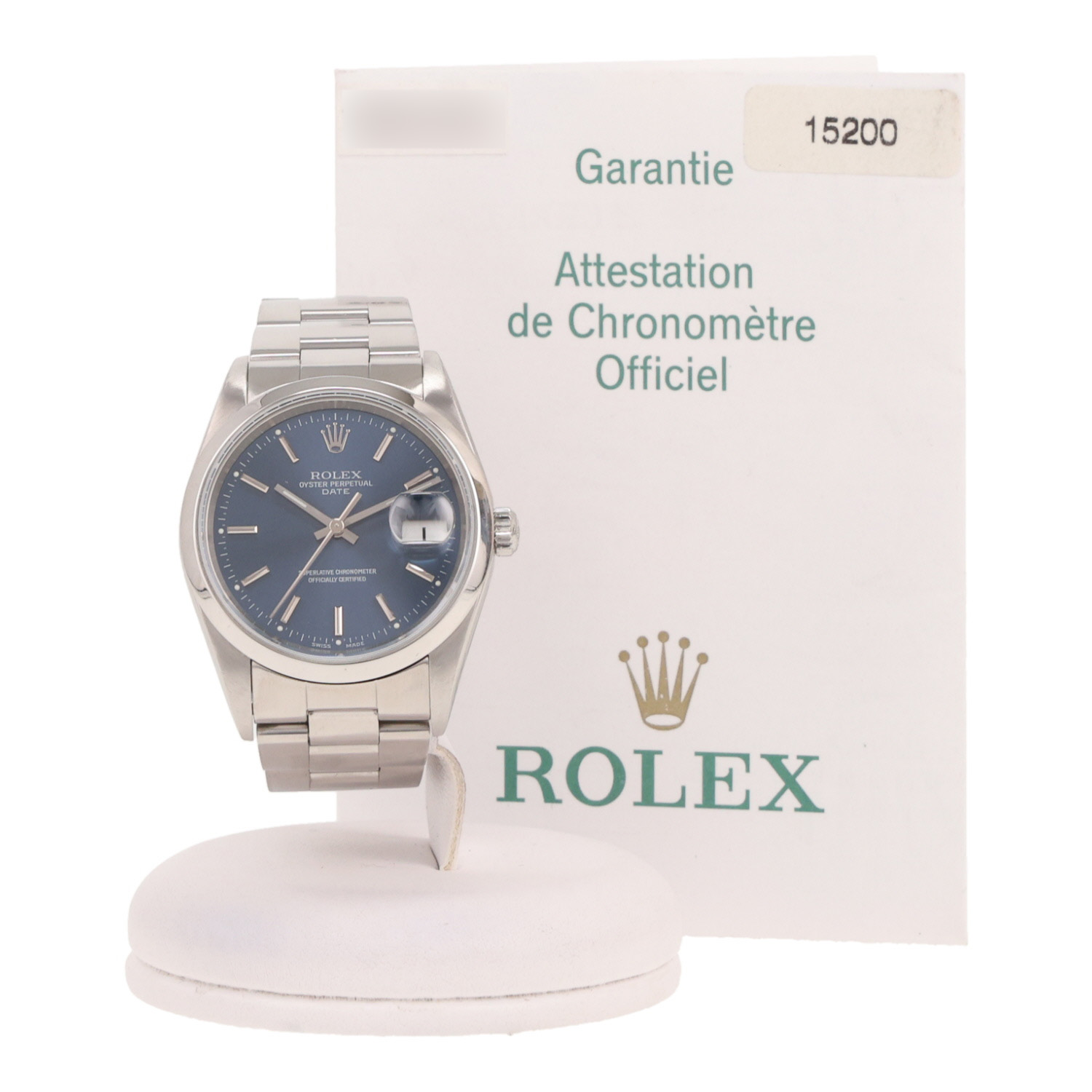 Orologio Rolex Oyster Perpetual Date in acciaio Ref: Rolex - 15200  Circa 2002