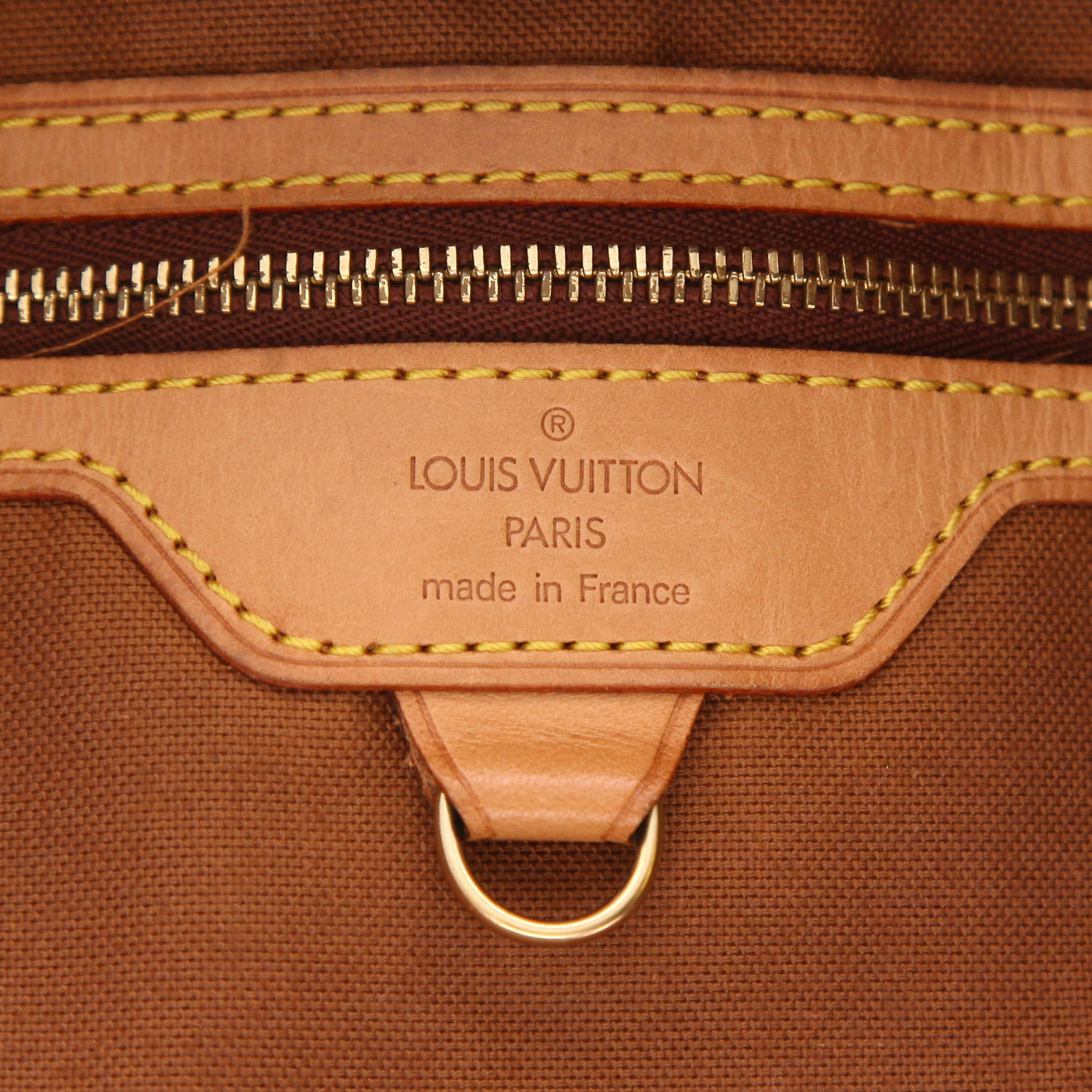 Sac à dos Louis Vuitton  America's Cup en toile monogram enduite rouge et cuir naturel - Detail D2