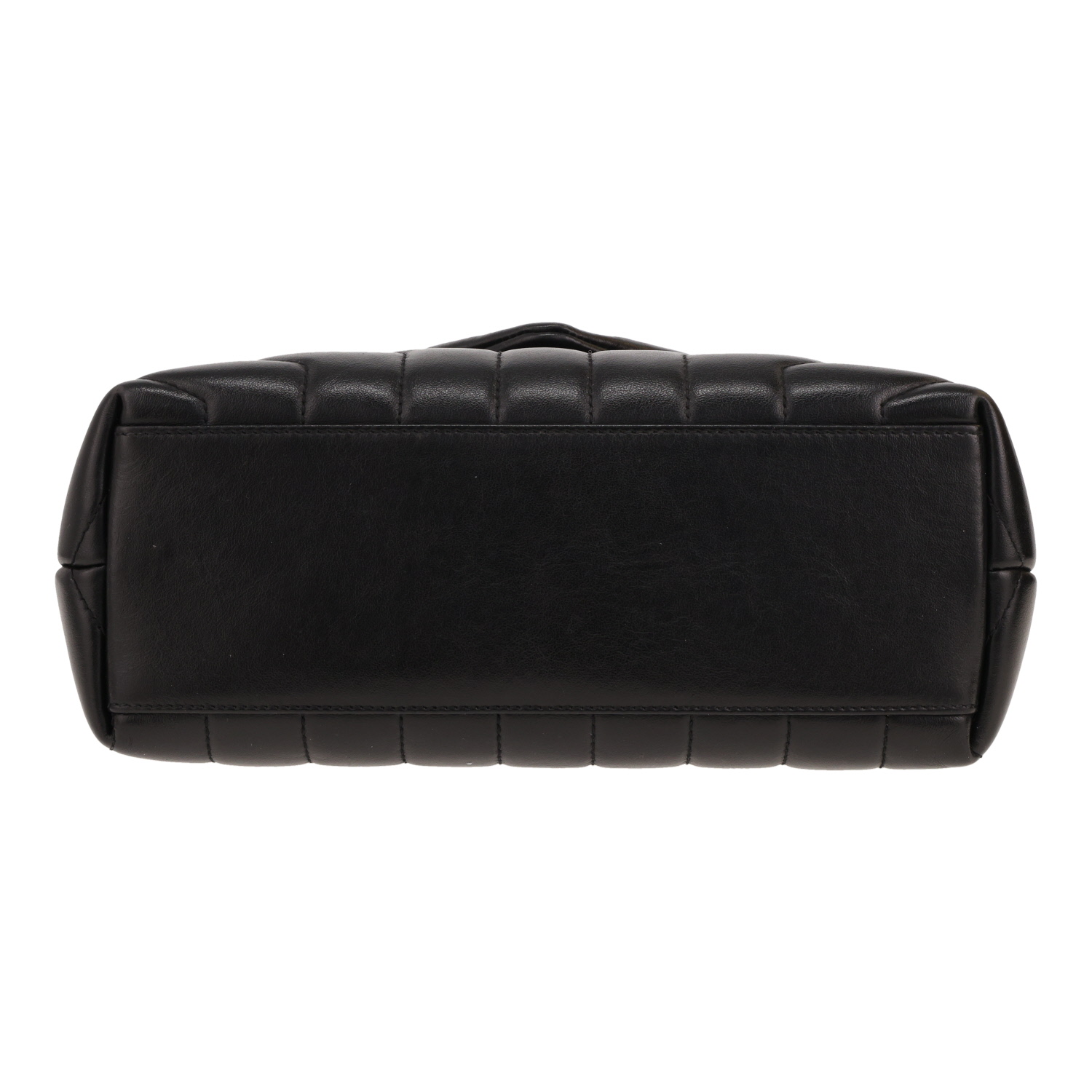 Borsa a tracolla Saint Laurent  Loulou modello piccolo  in pelle trapuntata a zigzag nera - Detail D1