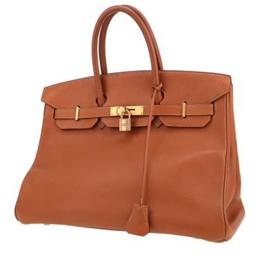 Sac à main Hermès  Birkin 35 cm en cuir Gulliver gold