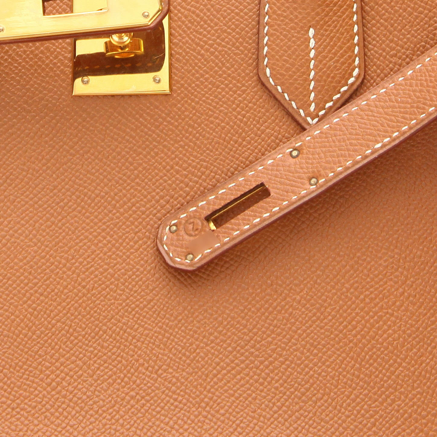 Borsa Hermès Birkin da 35 cm in pelle Courchevel Gold - Detail D4